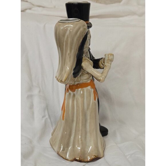 Yankee Candle Holder Boney Bunch Skeleton Halloween Last Tango Bride Groom - Picture 2 of 5